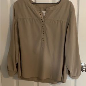 Chico’s size 2, khaki colored blouse
